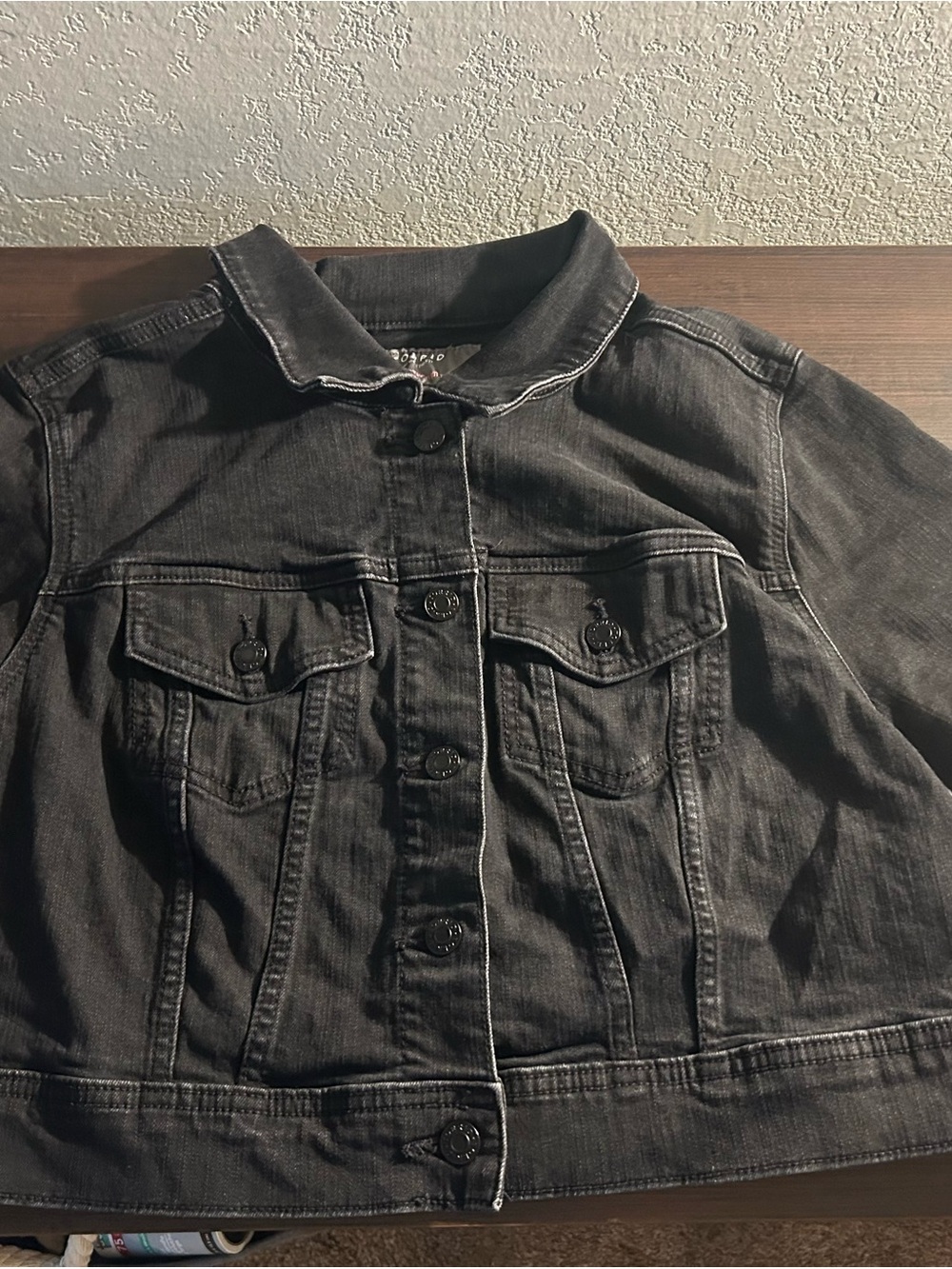 torrid Black Washed Denim Jacket